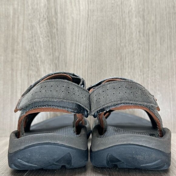 Teva Sandals Mens Size 12 Katavi 2 Adjustable Trail Hiking Suede Brown 1019192 - Picture 4 of 12